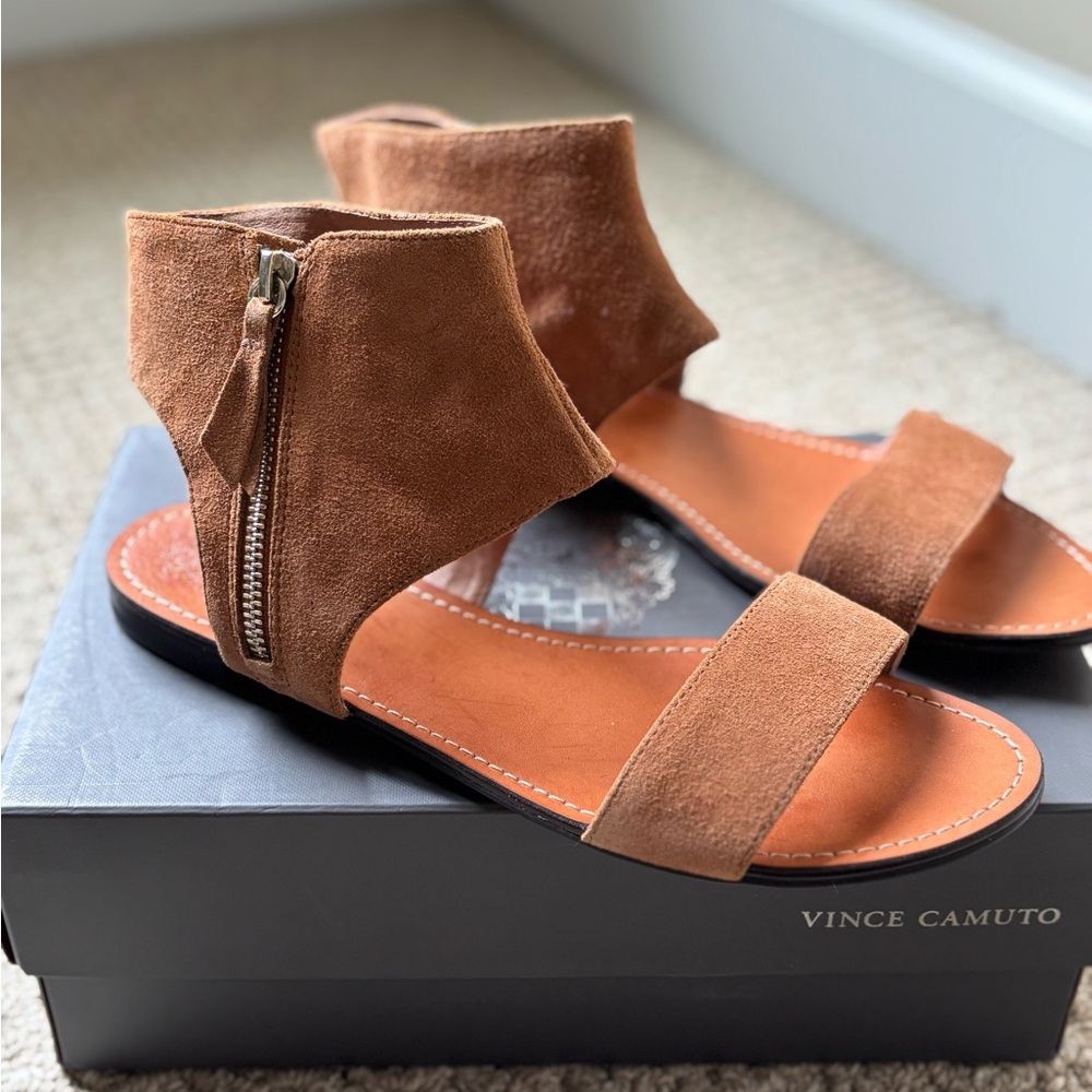 Brand new in box, Vince Camuto suede sandals